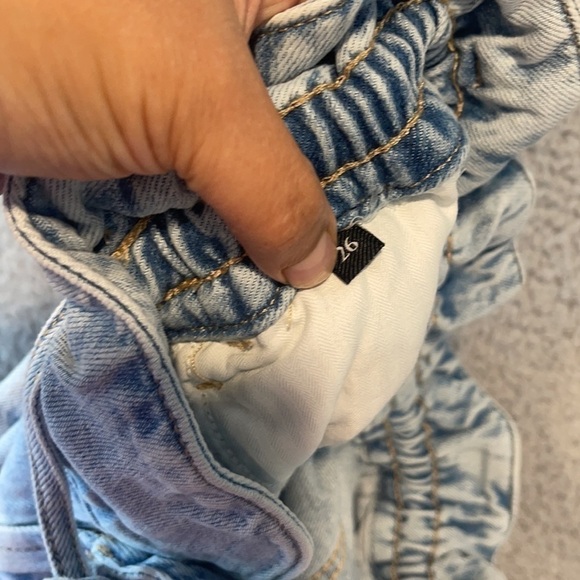 7 for All Mankind Paperbag Waist Balloon in Tuberose size 26 - Picture 9 of 11